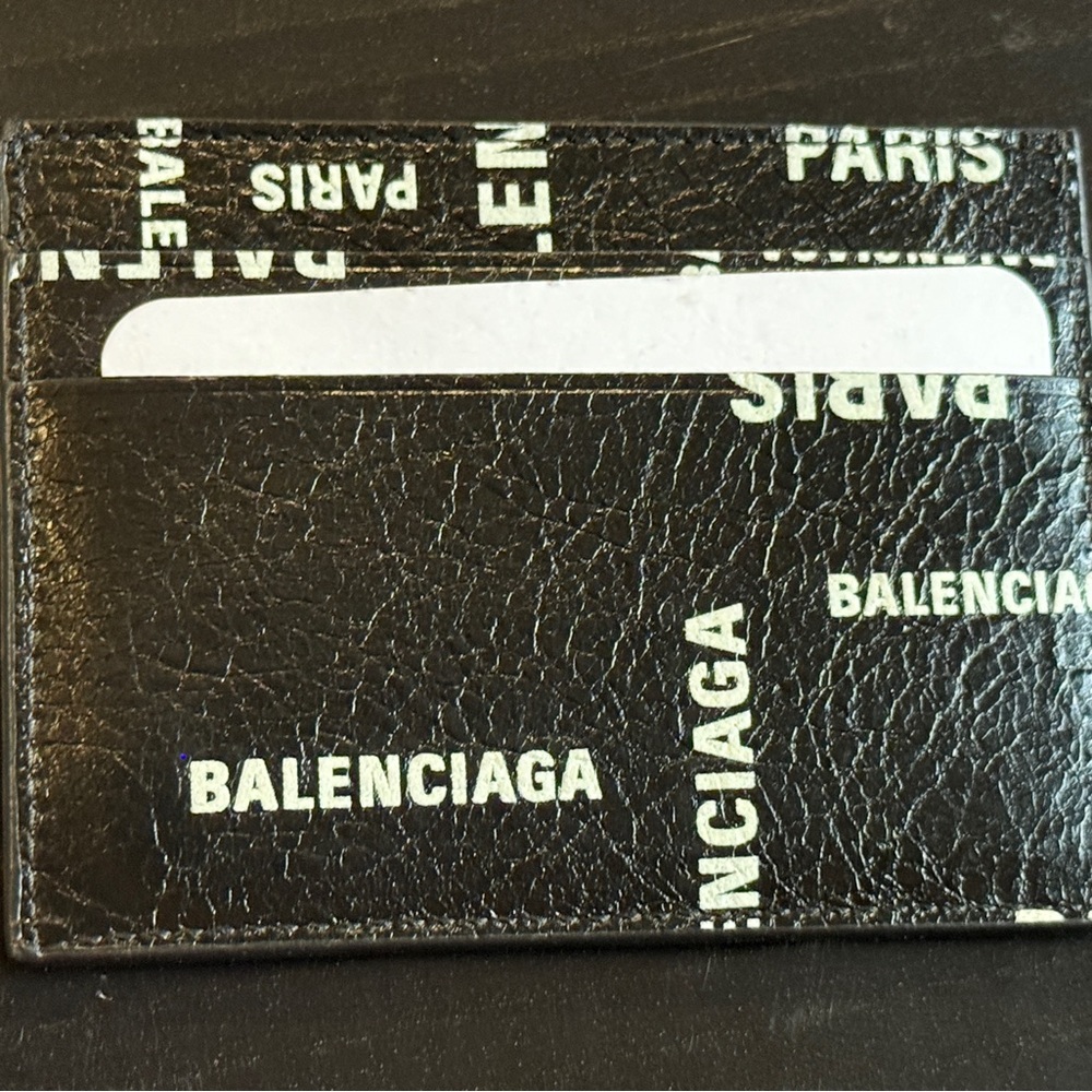 Balenciaga leather cardholder